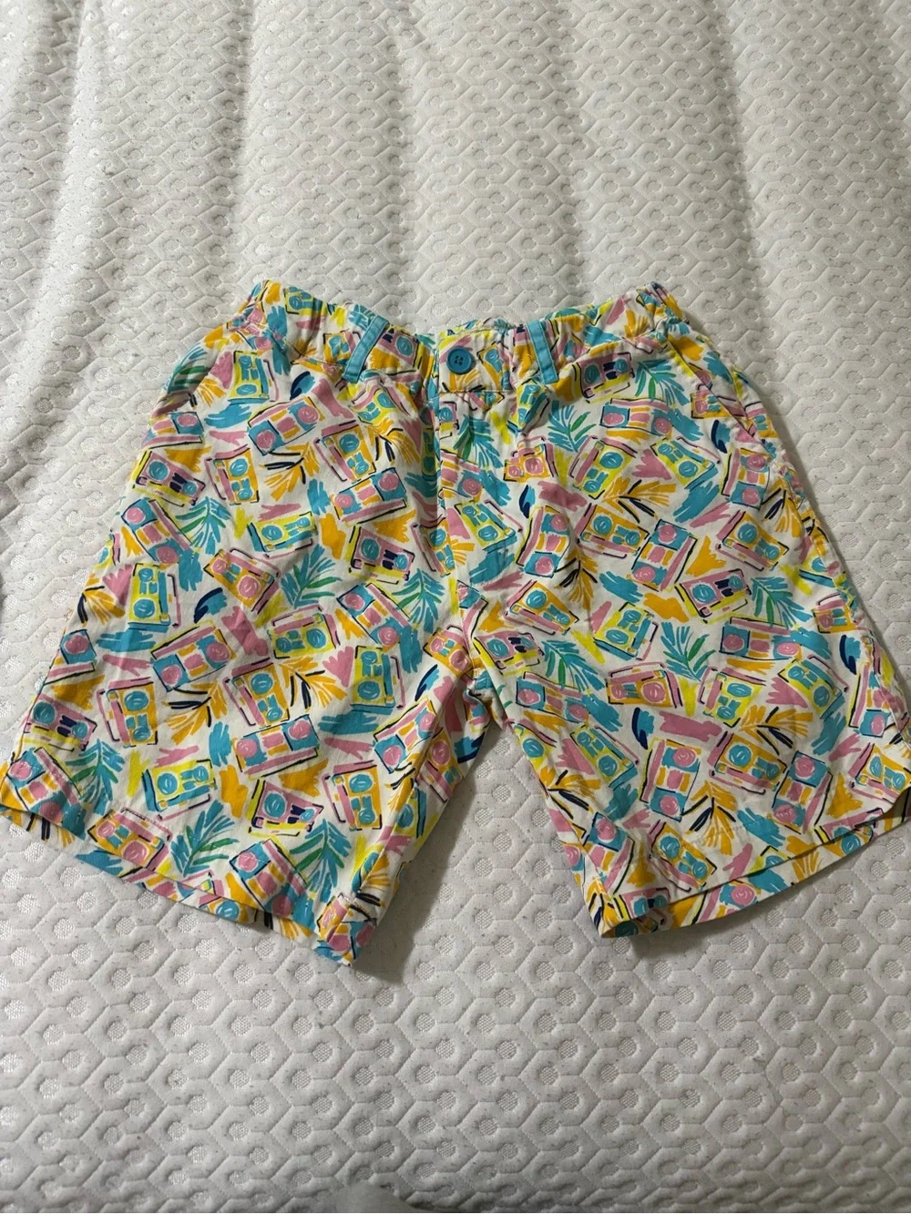 Tipsy elf Colorful Tropical Camera Print Shorts